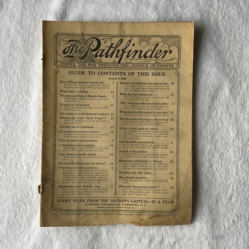 The Pathfinder Newspaper January 2 1926